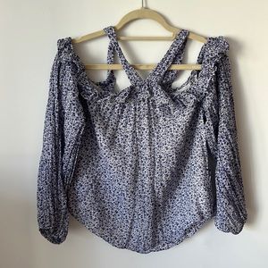 Anthropologie Floral Blouse